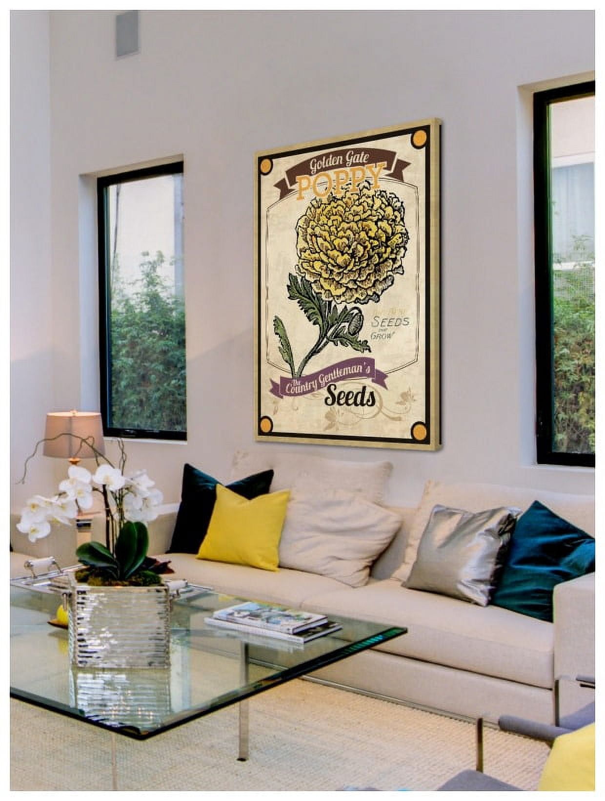 Marmont Hill "Flower Packet Poppy" Painting Print on Canvas