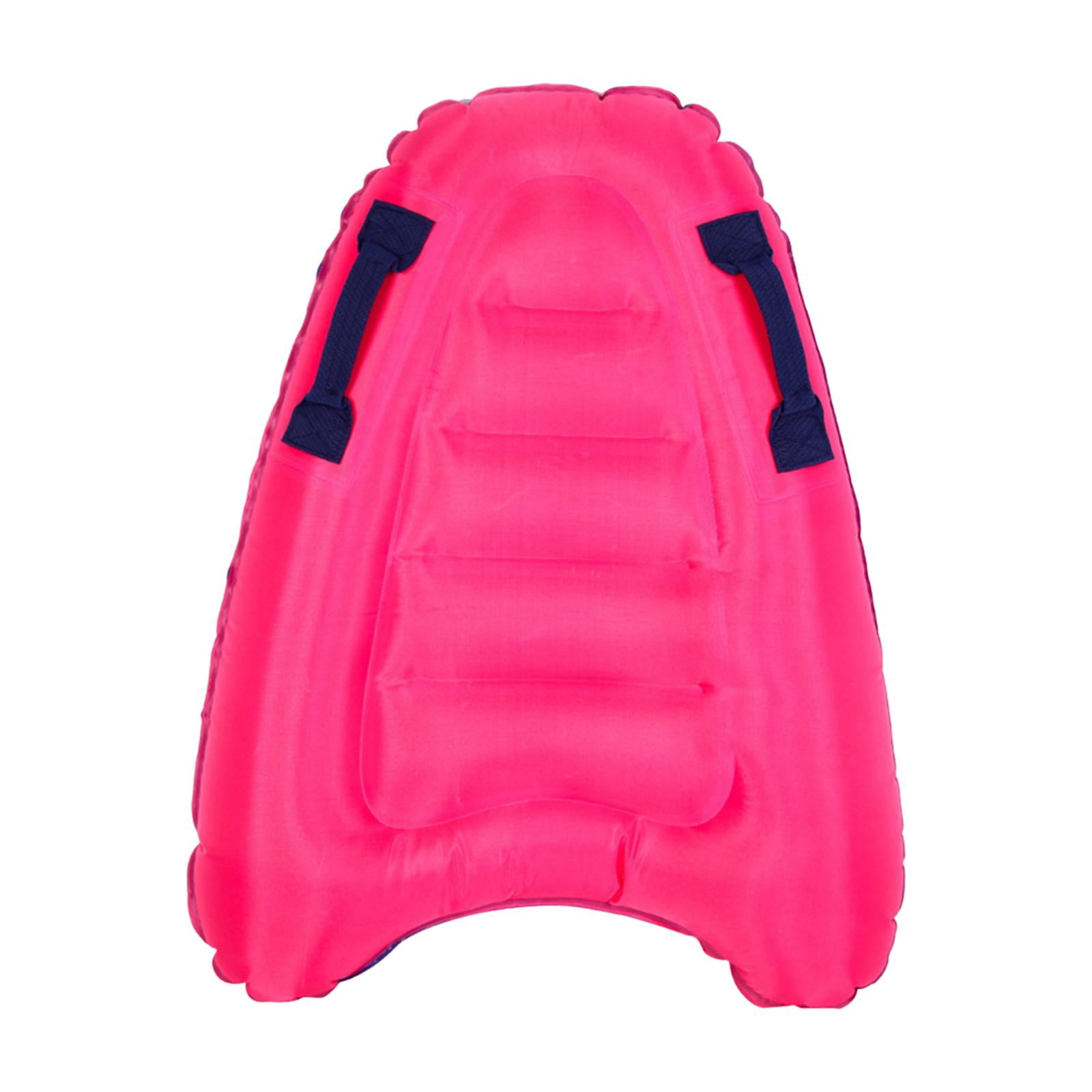 DimyFew Adults Kids Inflatable Surfboard with Handles Kids and Adults Surfing Body Board Pink