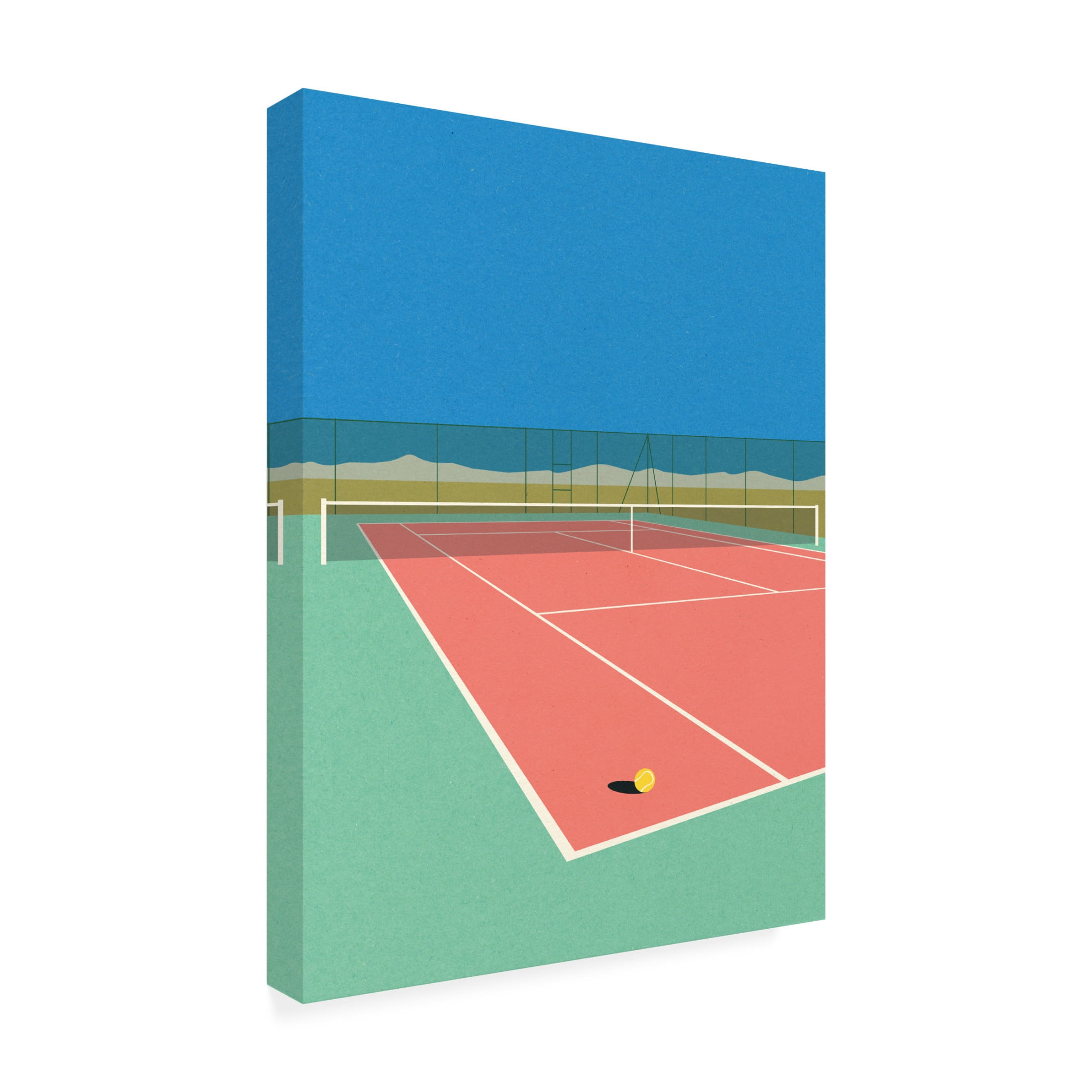 Trademark Fine Art Rosi Feist Tennis Court In the Desert Canvas Wall Art