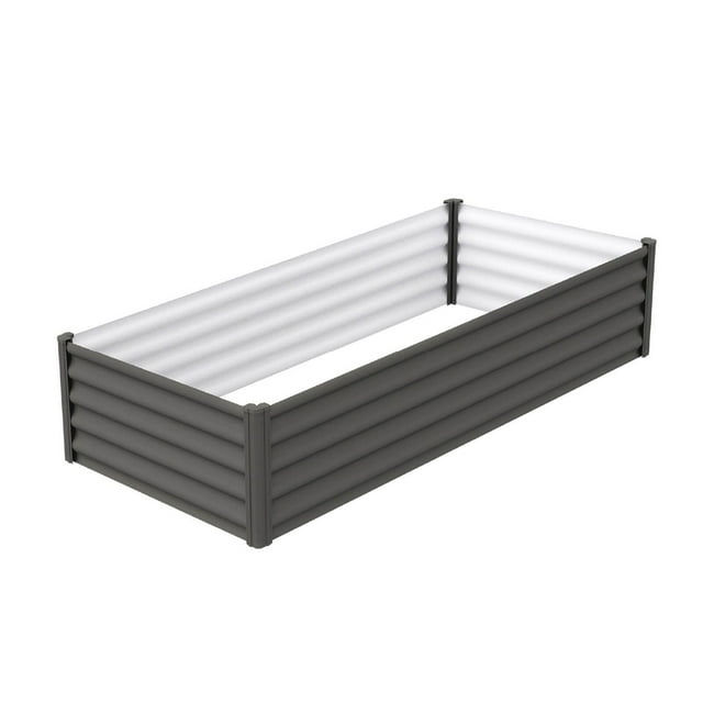 The Organic Garden Co. 6' x 3' Galvanized Raised Garden Bed