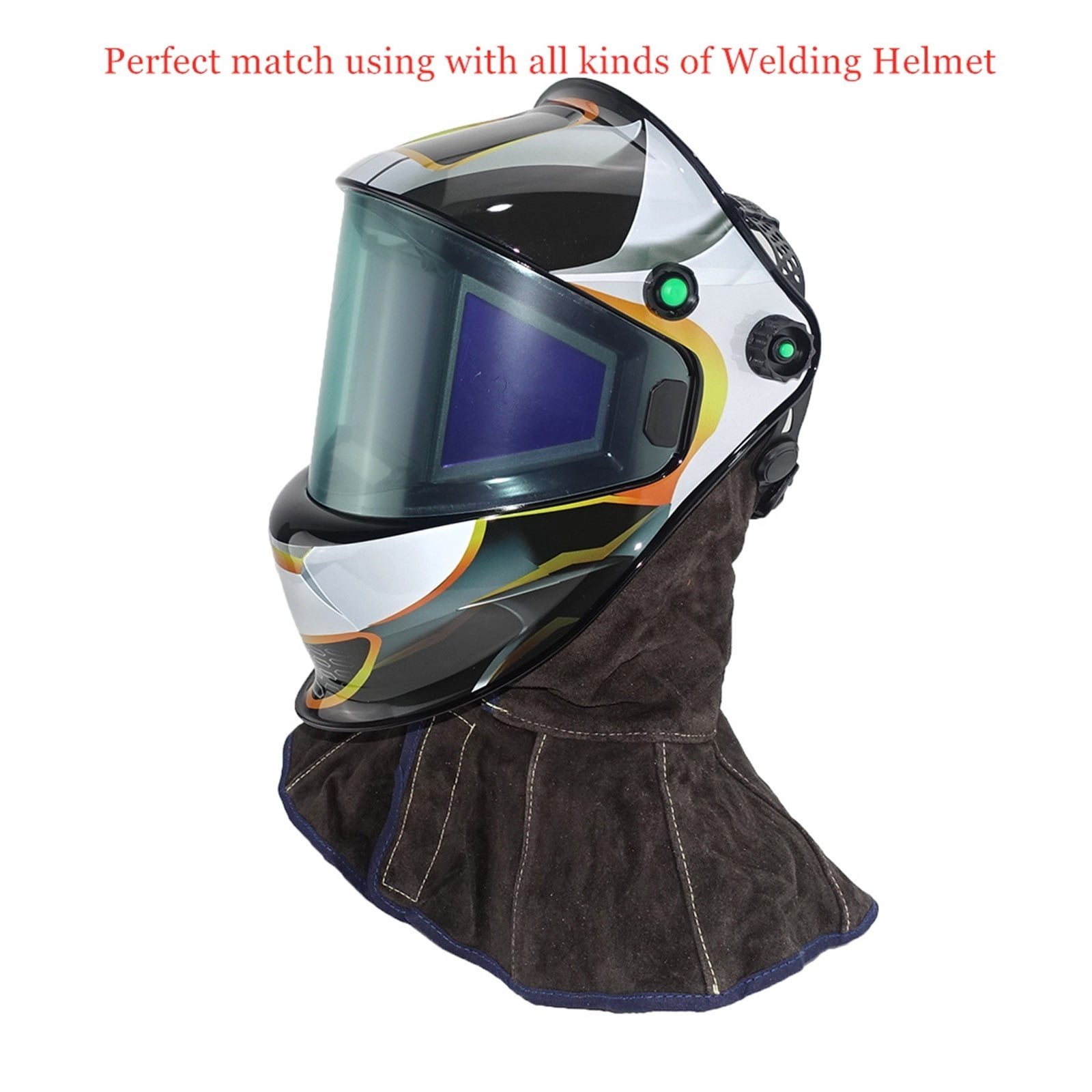 Professional Welding Hood Leather Weld Cap Spark Flame Retardant For Welder Helmet,Face Mask Shawl ,Great Choice