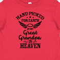 thumbnail image 4 of Inktastic Handpicked for Earth by My Great Grandpa in Heaven Boys or Girls Baby T-Shirt, 4 of 5