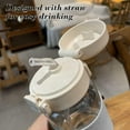 thumbnail image 3 of Japanese-Style Plastic Water Cup with Straw, High-Temperature Resistant Leak-Proof Portable Drinkware, 3 of 6