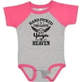 thumbnail image 3 of Inktastic Handpicked for Earth by My Yaya in Heaven with Angel Wings Boys or Girls Baby Bodysuit, 3 of 5
