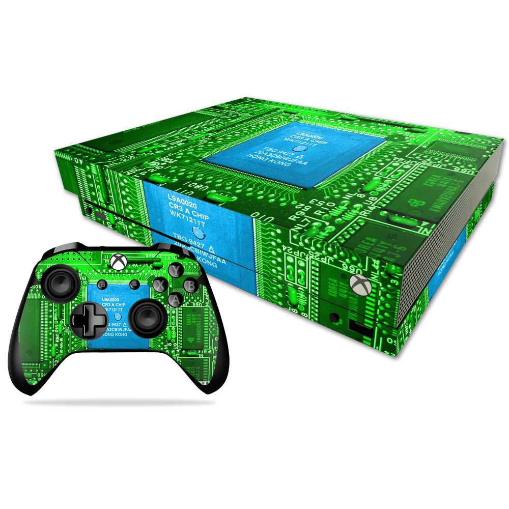 MightySkins Skin for Microsoft Xbox One X Circuit Board Protective