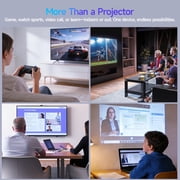 Magcubic Smart Projector 8K Support 300 ANSI Lumens with WiFi6 & BT5.4, Auto Vertical Keystone, Android 14 Pre-Installed Apps, Mini Projector for Sports Viewing, Perfect Gift for Soccer Fans HY300F