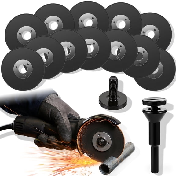 12 Pcs 2 inch Die Grinder Cut Off Wheel 3 8 in Arbor Hole 1 4 in Stem Mandrel Holder for Angle Grinder Electric Rotary Tool