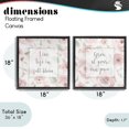 thumbnail image 3 of Stupell Industries Farmhouse Full Bloom at Your Pace Florals Black 2pc Floating Frame Art Set, 18 x 18 each, by Carol Robinson, 3 of 7
