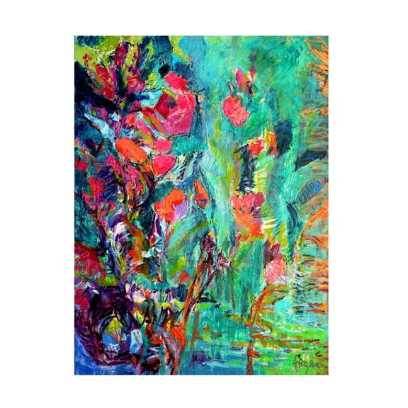 Canvas Wall Art - Dorothy Fagan ' Amethystsapphire' Wall Art for Living Room, Bedroom, or Office D?cor by Trademark Fine Art - 14 x 19 Inches