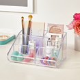 thumbnail image 3 of STORi Clear Plastic 6-Compartment Vanity Makeup Organizer, 3 of 5