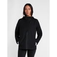 thumbnail image 2 of Ozark Trail Women's and Women's Plus Asymmetrical Zip Rain Jacket, Sizes XS-3X, 2 of 6