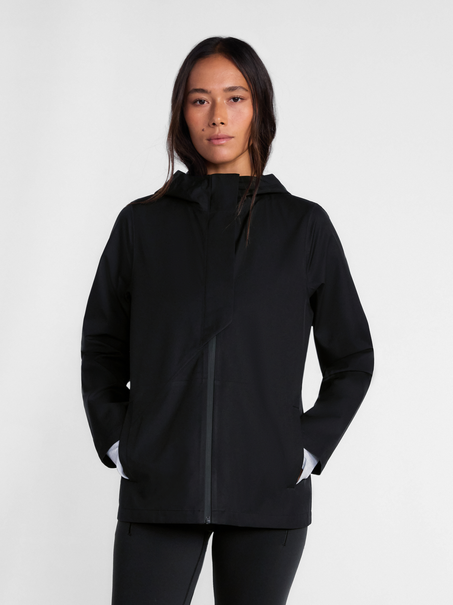 Ozark Trail Women's Asymmetrical Zip Rain Jacket photo 2