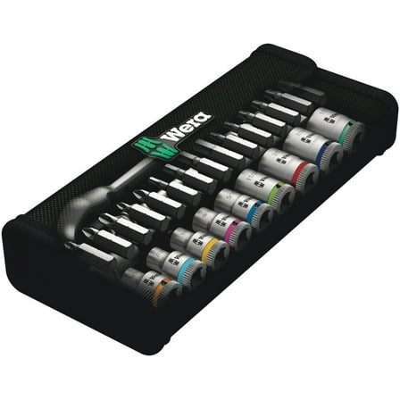 Wera Tools 28Pc 1/4In Drive 8100 Sa 11 Zyklop Metal Ratchet Set