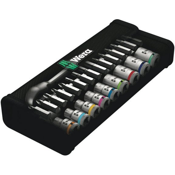 Wera Tools 28Pc 1/4In Drive 8100 Sa 11 Zyklop Metal Ratchet Set