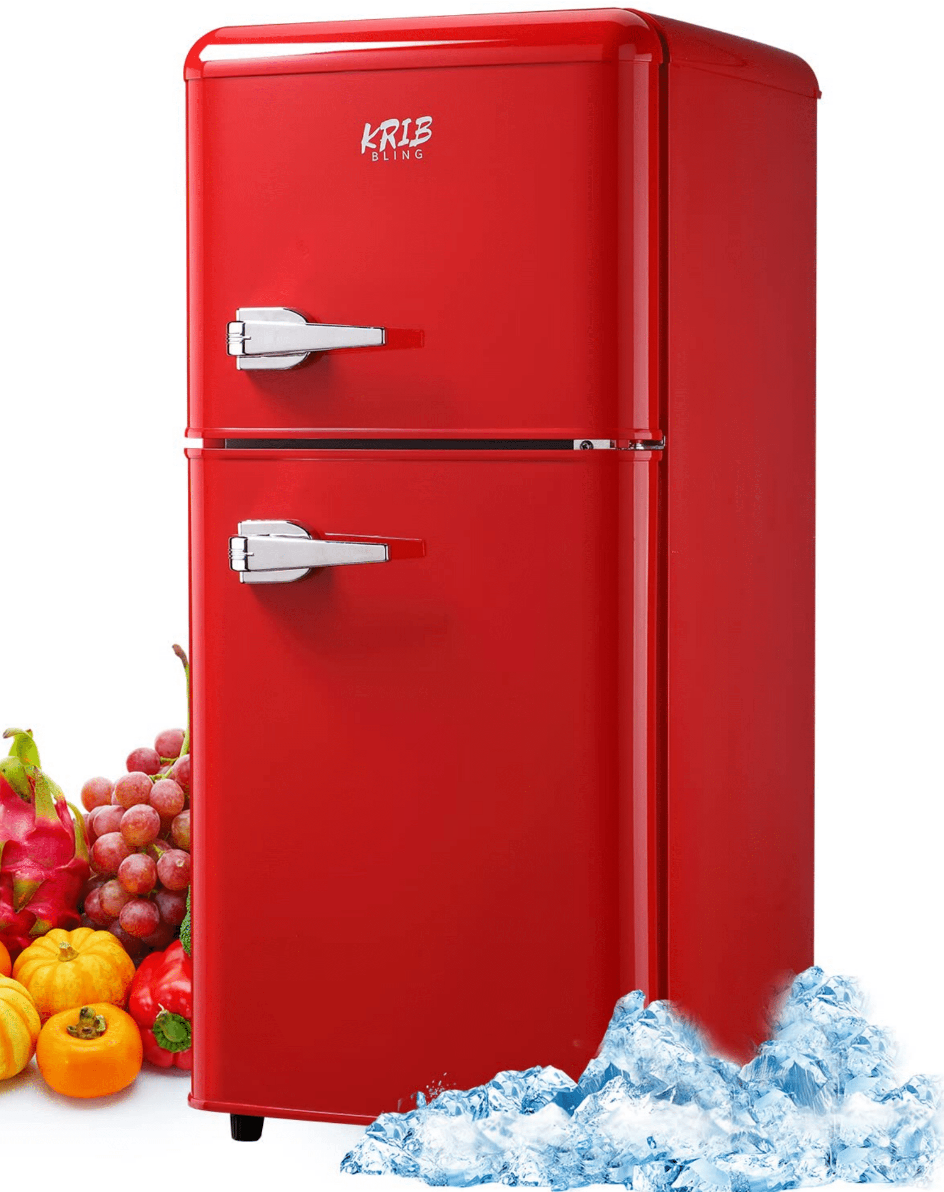 KRIB BLING 3.5 Cu. Ft Two Door Compact Refrigerator Kuwait Ubuy
