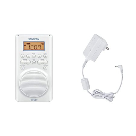 Sangean H205 Portable 3-band Am/fm/weather-alert Waterproof Shower Clock Radio