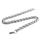 thumbnail image 4 of Pulseras de 5mm para hombre, cadena de eslabones cubanos de acero inoxidable, pulsera de Color negro dorado, Color plateado, joyería para mujer, 4 of 5