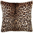 thumbnail image 3 of Fennco Styles Cheetah Print Faux Fur Brown Decorative Throw Pillow, 3 of 5