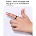 thumbnail image 5 of Pretty Comy Waterproof Temperature Sense Ring Intelligent Changing Color Smart Finger Ring, 5 of 6