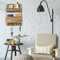 thumbnail image 4 of LotFancy Key Holder, Mail Organizer Wall Mount, Wooden Mail Sorter for Entryway, Hallway, 4 of 7