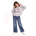 thumbnail image 2 of Wonder Nation Hello Kitty Girls Graphic Bubble Hem Top with Long Sleeves, Sizes 4-16, 2 of 8