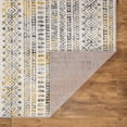 thumbnail image 7 of Distressed Boho Geometric Modern 2'x7' Yellow Runner Rug, 7 of 7