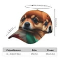 thumbnail image 3 of Yiaed Colorful Leaf Chihuahua Print Cap Adjustable Size for Running Workouts and Outdoor Activities All Seasons, 3 of 5