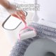 thumbnail image 5 of Funda De Poliéster Para Asiento De Inodoro 1 funda de asiento de inodoro de poliéster gris con cremallera,alfombrilla de inodoro acolchada y suave para baño,fácil de limpiar e instalar. Rkxzt, 5 of 9