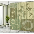 thumbnail image 5 of Ambesonne Asian Themed Shower Curtain, Vintage Oriental Style, 69"Wx75"L, Green, 5 of 5
