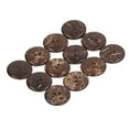 thumbnail image 4 of Ornament Buttons, 50 Pcs 25mm Round 2 Hole Wooden Buttons Composite Wood  For Art Project, 4 of 8