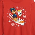 thumbnail image 3 of Paw Patrol - Chase Marshall Sledding - Toddler And Youth Long Sleeve Graphic T-Shirt, 3 of 6
