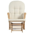 thumbnail image 4 of Angel Line Windsor Glider and Ottoman, Natural w/ Beige Cushion, 4 of 5