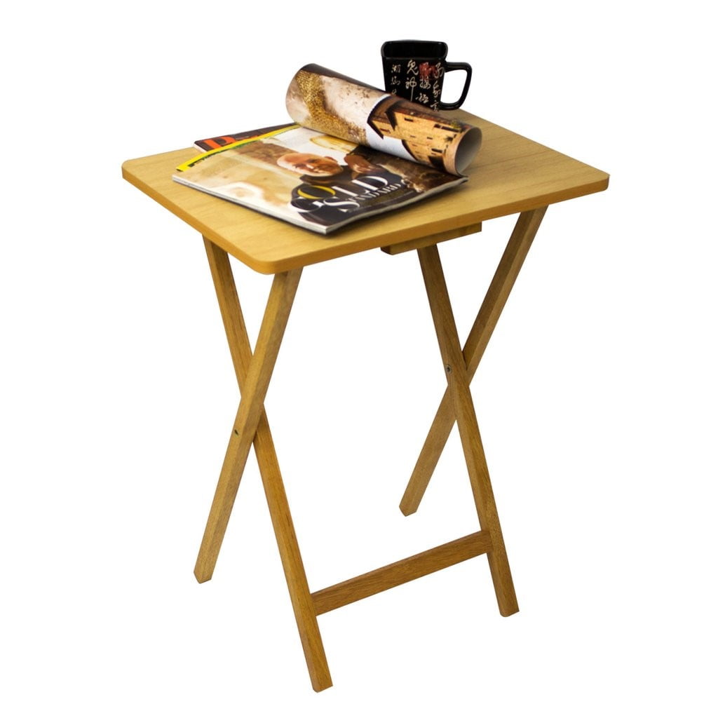 Furinno Easi Folding Tv Tray Table 2 Pc Set Beech 12081be Furinno Easi Folding Tv Tray Table 2 Pc Set Beech 12081be Com