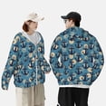 thumbnail image 6 of Sigee Anchors Print UPF50+ Men's Sun Protection Hoodie Shirt SPF UV Shirt Long Sleeve Fishing Outdoor Lightweight, S-3XL, 6 of 9