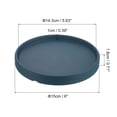thumbnail image 2 of Uxcell Ceramic Round Planter Saucer Flower Pot Drip Tray Coaster, Gold Dark Blue 6", 2 of 5