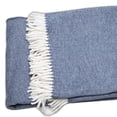 thumbnail image 4 of Navy Blue Mini Dot Fringed Throw Blanket, 4 of 5