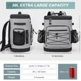 thumbnail image 2 of Mochila Nevera YOUNGOA 30L Aislante Impermeable Gris, 2 of 7