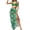 #9, variant on XUNKUSGA 3 Piece Swimsuits for Women Fashion Boho Floral Bikini Sets for Women Retro High Waisted Slit Maxi Skirt Bathing Suit Cover Up for Women,Brown,S