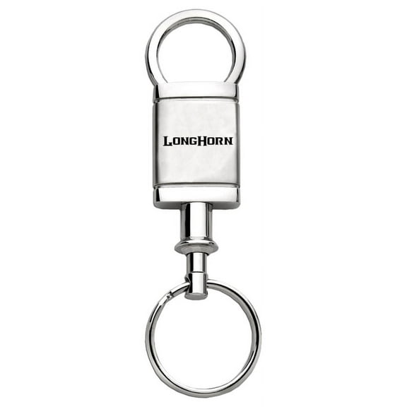 Dodge Longhorn Satin Chrome Valet Key Chain (Silver)