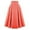 Orange, variant on EINCcm Women Vintage Skirt High Waist Pleated Skirt Midi A-Line Skirt Solid Color Elegant Long Skirts