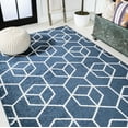 thumbnail image 5 of JONATHAN Y SUPERSOFT 4 x 6 Area Rug, Tumbling Blocks Geometric - Navy/White, SEU101H-4, 5 of 10