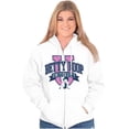 thumbnail image 3 of Retro Cartoon Betty Boop University Women Plus Size Zipper Hoodie Brisco Brands 2X, 3 of 5