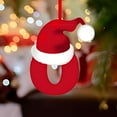 thumbnail image 5 of Uutvmp Initial Letters Christmas Ornaments with Santa Hat, 26 Letters Ornaments for Christmas Tree, Small Acrylic Christmas Ornaments, DIY Craft Hanging Pendants Decorations, 5 of 5