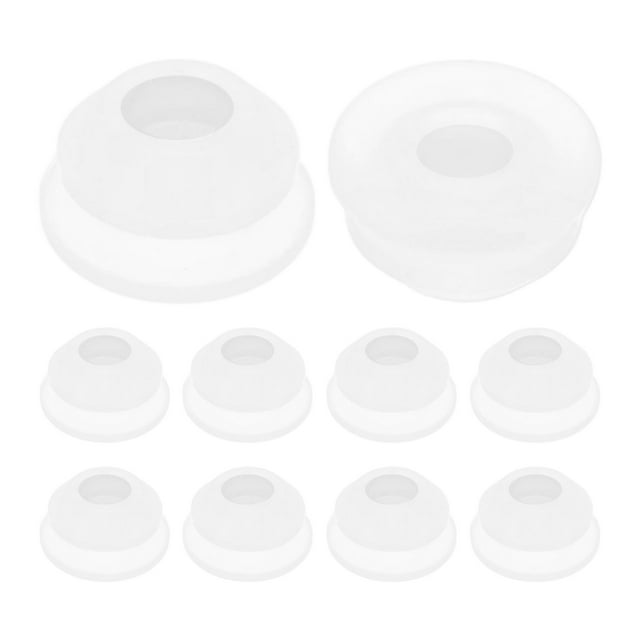 Uxcell 25 Bouchons de Trou en Silicone, pour Automobile (0.26-0.28 Pouces, Transparent)