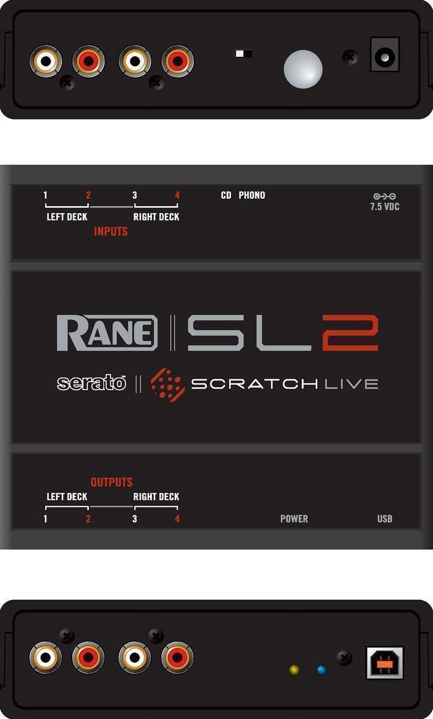 Rane SL 2 Serato Scratch Live DJ MAC/PC USB Interface for 2 Decks