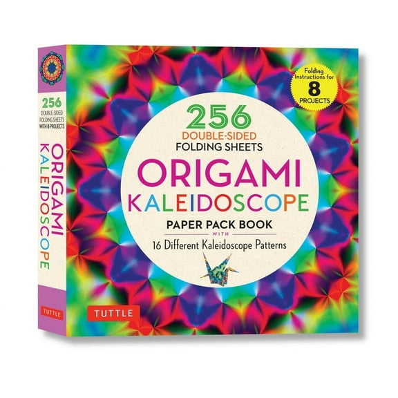 Origami Kaleidoscope Paper Pack Book: 256 Double-Sided Folding Sheets (Includes Instructions for 8 Models), (Paperback)