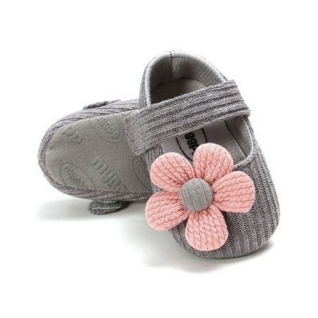 

Baby Girls Infant Floral Shoes Baptism Shoes Soft Sole Prewalker Wedding Dress Shoes