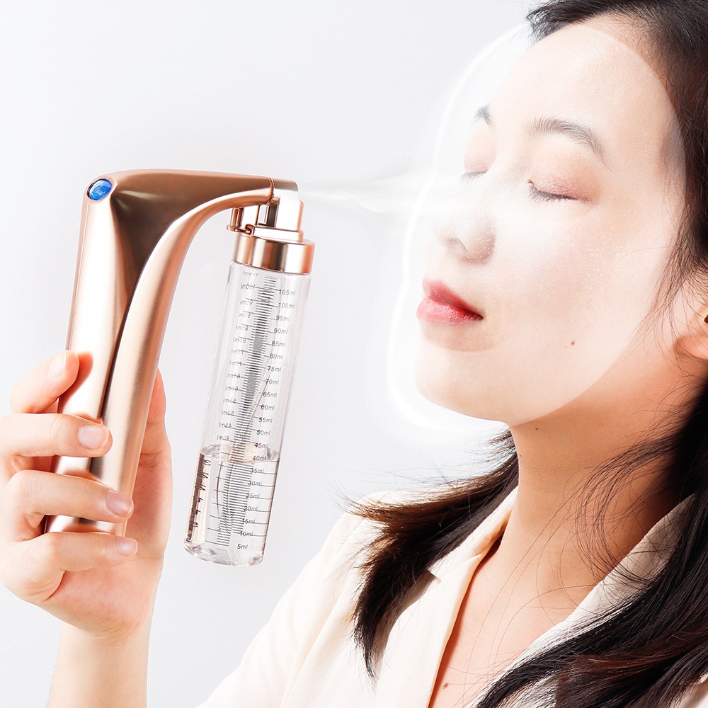 0.0012mm High Pressure Nano Spray Face Steamer 105ML Spot Cleaner Nano