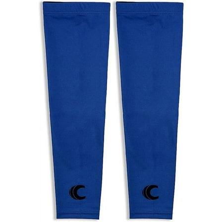 Cannon Sports Cooling Arm Sleeves for Men and Women, Breathable, Moisture-Wicking Sun Protection Clothing (Pair) (Blue, XX-Large)