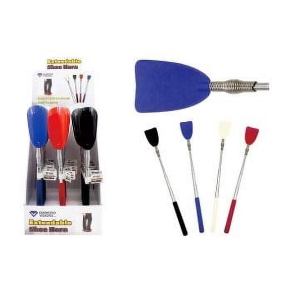 Diamond Visions 01-2173 Extendable Shoe Horn in Assorted Colors 1 Shoe Horn